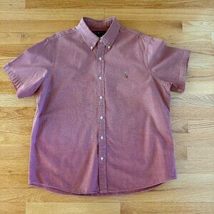 Ralph Lauren 100% Cotton Short Sleeve Oxford Shirt Size XL